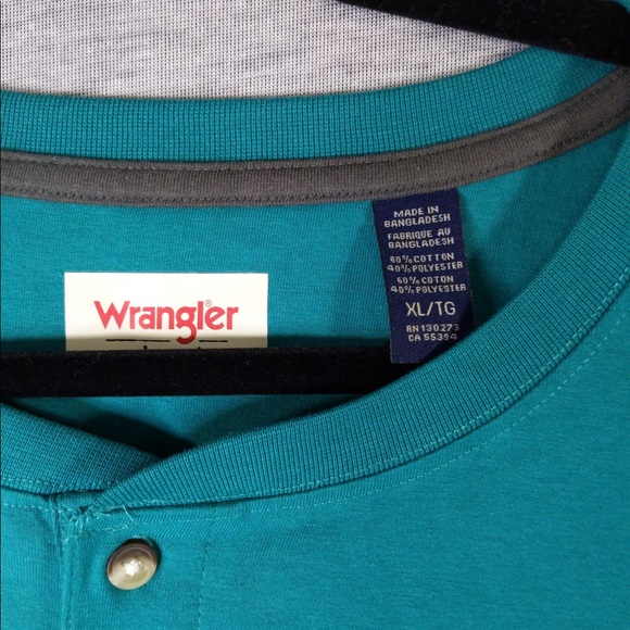 🎉 3/$20 Wrangler Authentics Short Sleeve Henley Tee - Picture 4 of 7